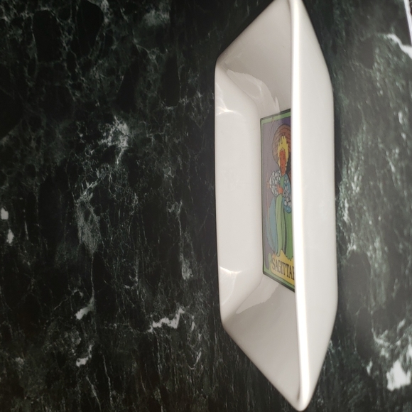 Sagittarius 5" Square Trinket / Candy / Jewelry Ceramic Dish - Picture 7 of 16